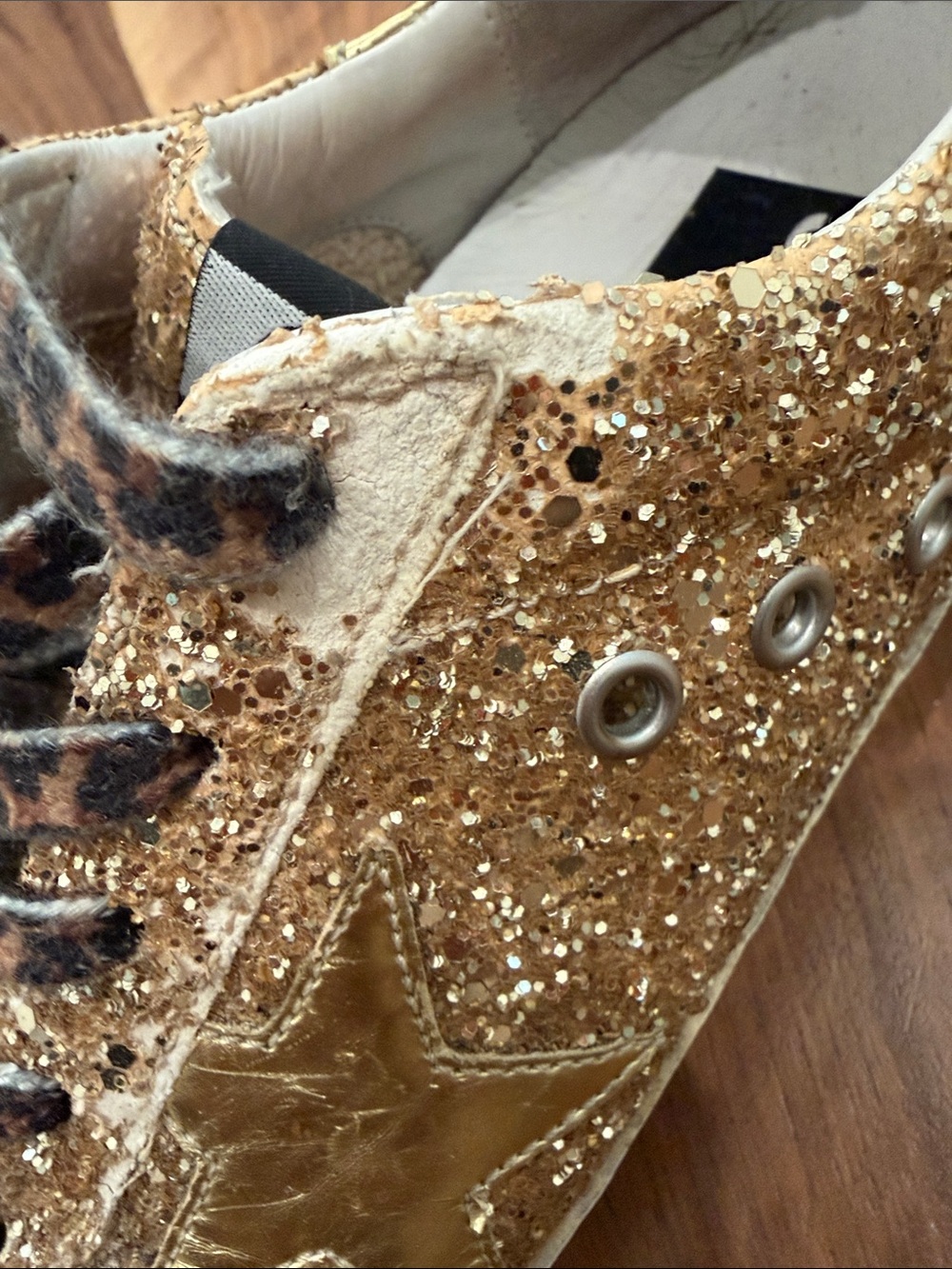 Golden Goose Gold Glitter Superstar - Picture 6 of 11